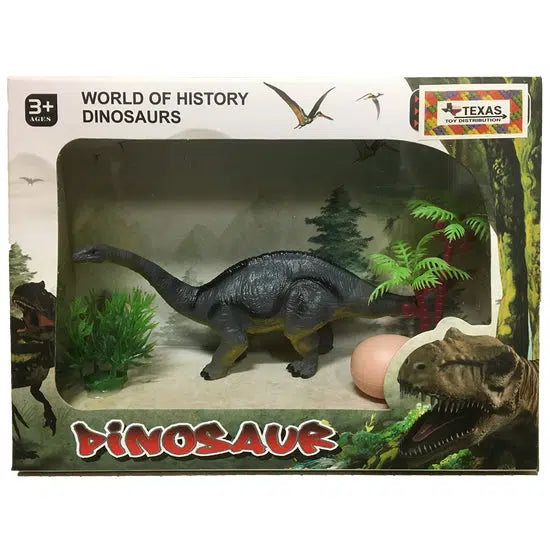 Dinosaur Model-Action & Toy Figures-Texas Toy Distribution-Brontosaur-bluebird baby & kids
