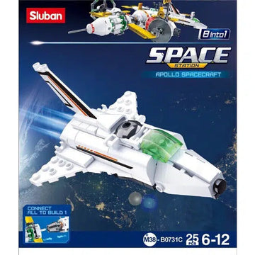 Space Shuttle Building Brick Kit-Building Toys-Texas Toy Distribution-bluebird baby & kids