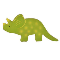 Baby Triceratops Natural Organic Rubber Teether Toy-Teethers-Tikiri Toys LLC-bluebird baby & kids