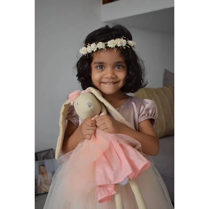 Marcella the Bunny - Ballerina in Pink Toile Skirt-Stuffed Animals-Tikiri Toys LLC-bluebird baby & kids