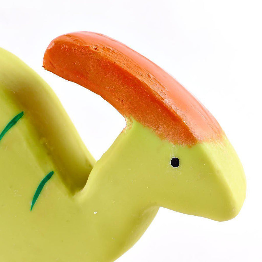 Parasaurolophus Natural Organic Rubber Toy-Teethers-Tikiri Toys LLC-bluebird baby & kids