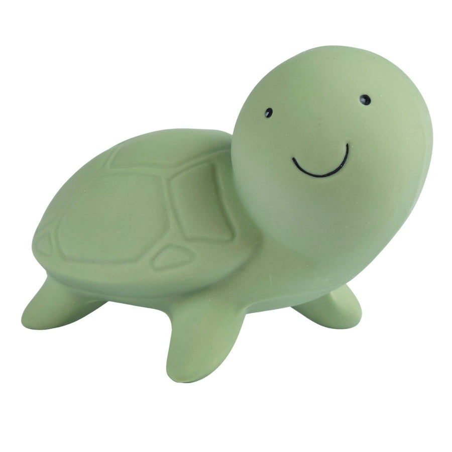 Turtle - Natural Organic Rubber Teether, Rattle & Bath Toy-Teethers-Tikiri Toys LLC-Green-bluebird baby & kids