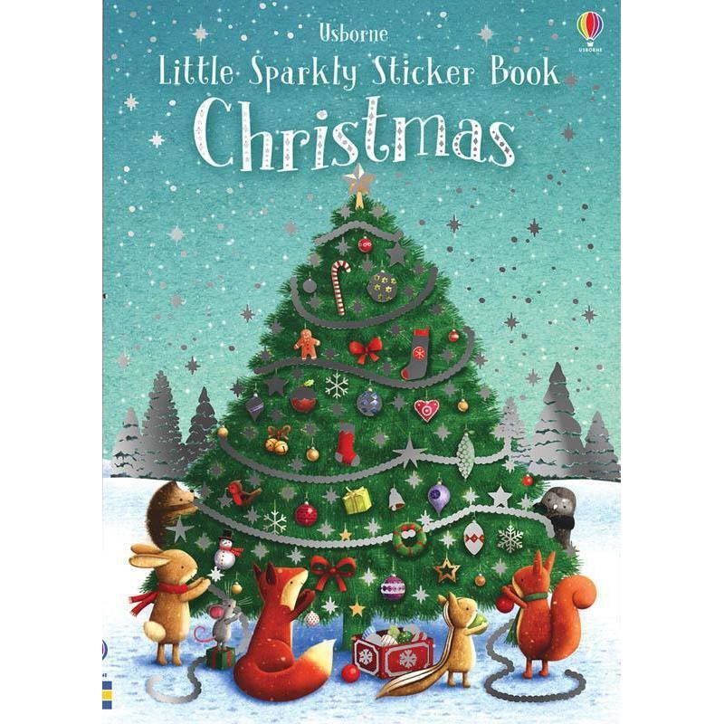 Little Sparkly Sticker Book Christmas-Books-Usborne and Kane Miller Books-bluebird baby & kids