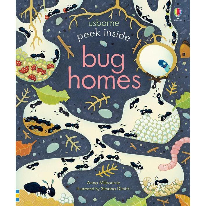 Peek Inside Bug Homes-Books-Usborne and Kane Miller Books-bluebird baby & kids