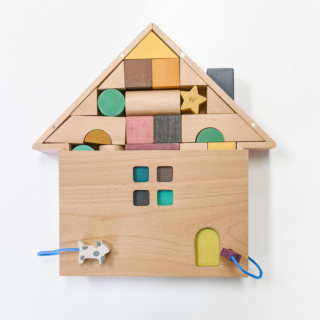 Tsumiki Building Blocks House-Wooden Toys-kiko+ & gg*-bluebird baby & kids