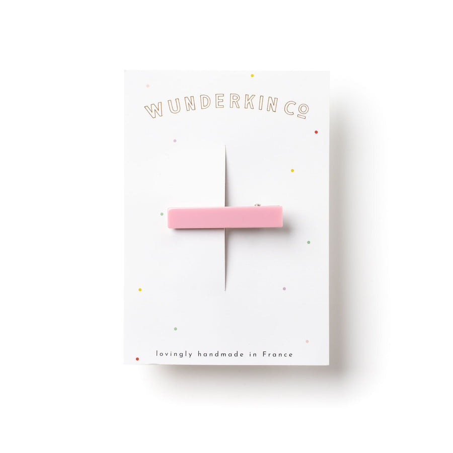 Bubble Gum Pink Bar Clip-Hair Accessories-wunderkin-bluebird baby & kids