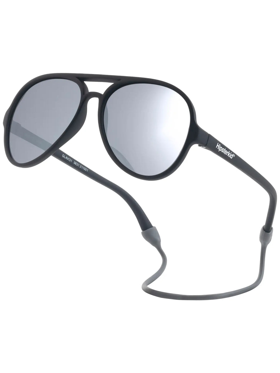 Polarized Aviator Sunglasses with Case and Strap (0-2 Y)