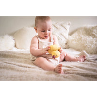 Tara the Duck - Natural Organic Rubber Teether, Rattle & Bath Toy